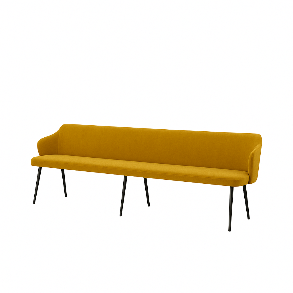 Bancheta catifea ZOE culoare GALBEN