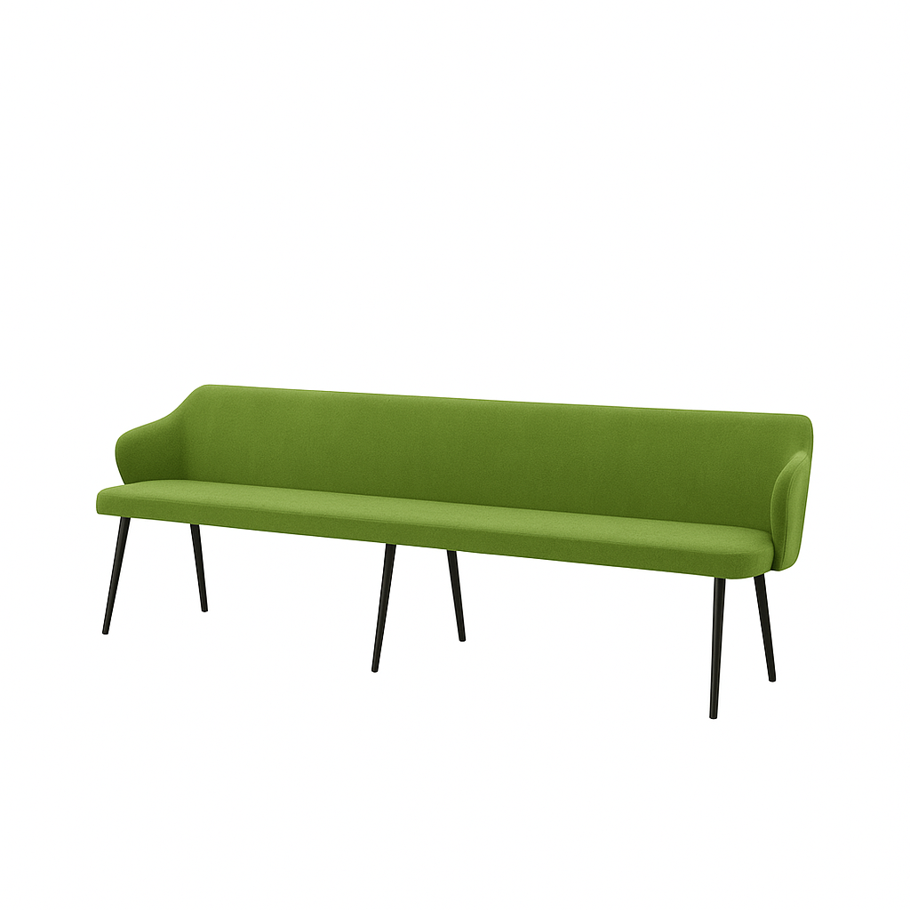 Bancheta catifea ZOE culoare VERDE DESCHIS