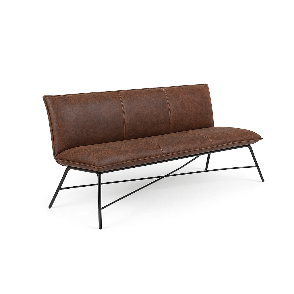 Bancheta piele FLIP culoare TAUPE