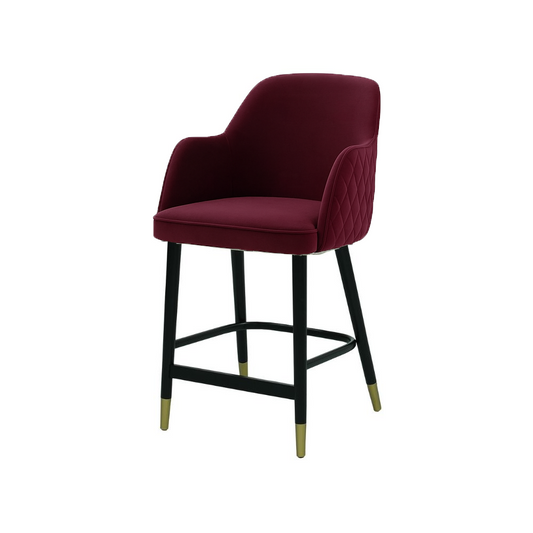 Scaun bar catifea BORDO | model PINO X