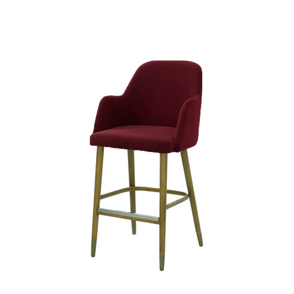 Scaun bar catifea ALBASTRA | model PINO