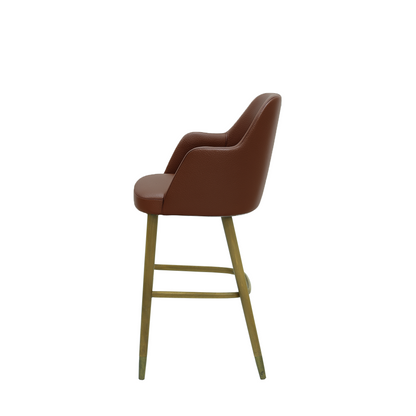 Scaun bar piele BEJ | model PINO