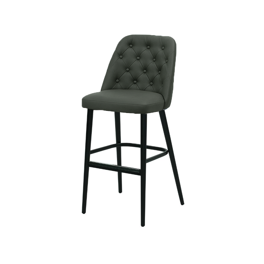 Scaun bar piele VERDE | model SCOT