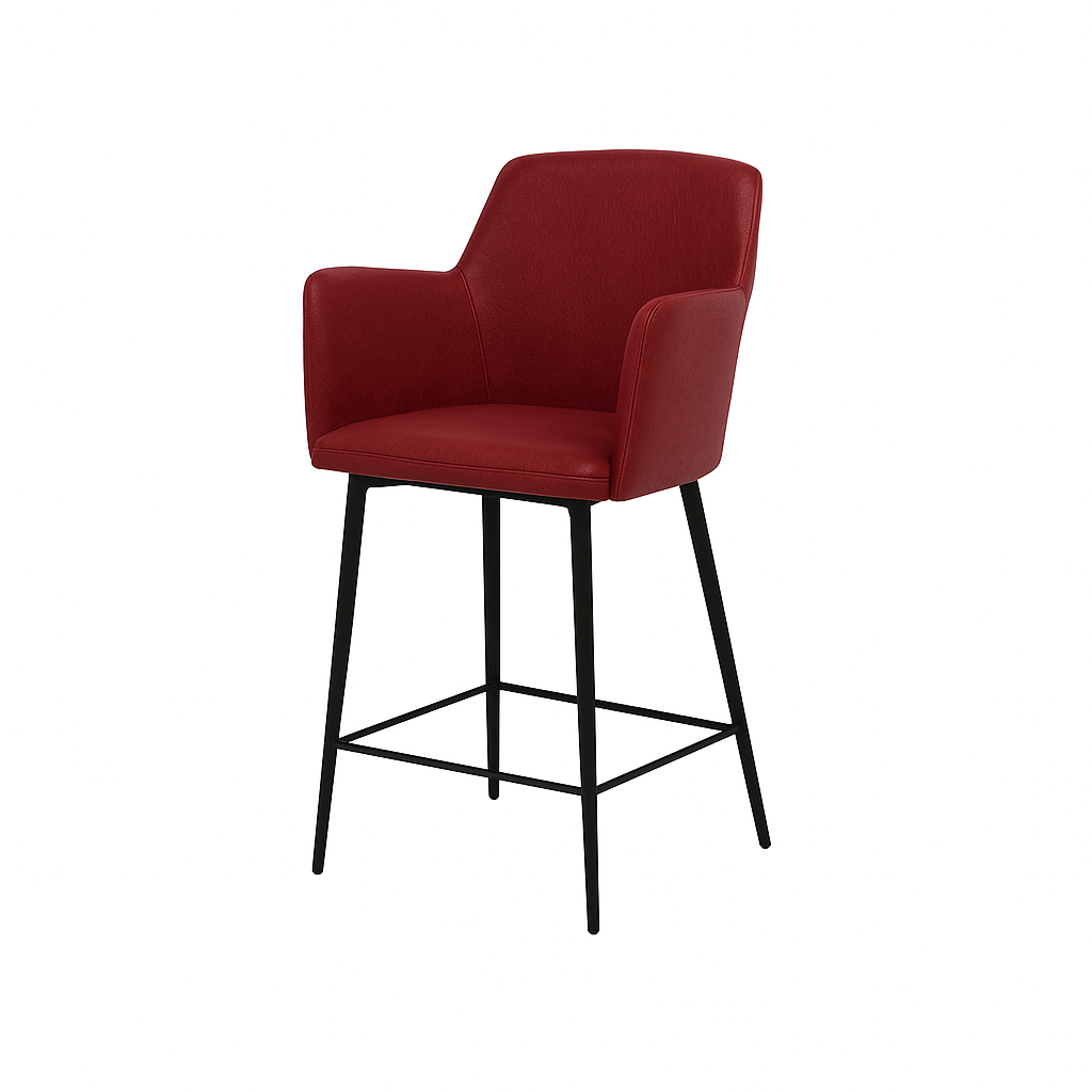 Scaun bar piele VERDE | model SIGMA