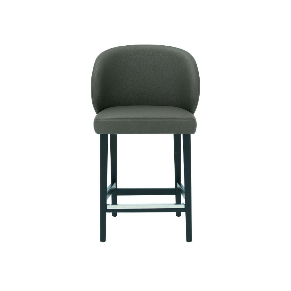 Scaun bar piele naturala GALBENA | model CAPRICE