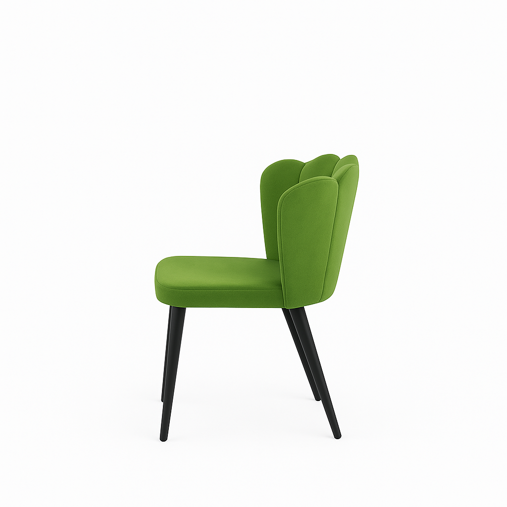 Scaun catifea GALBENA | model ARIA