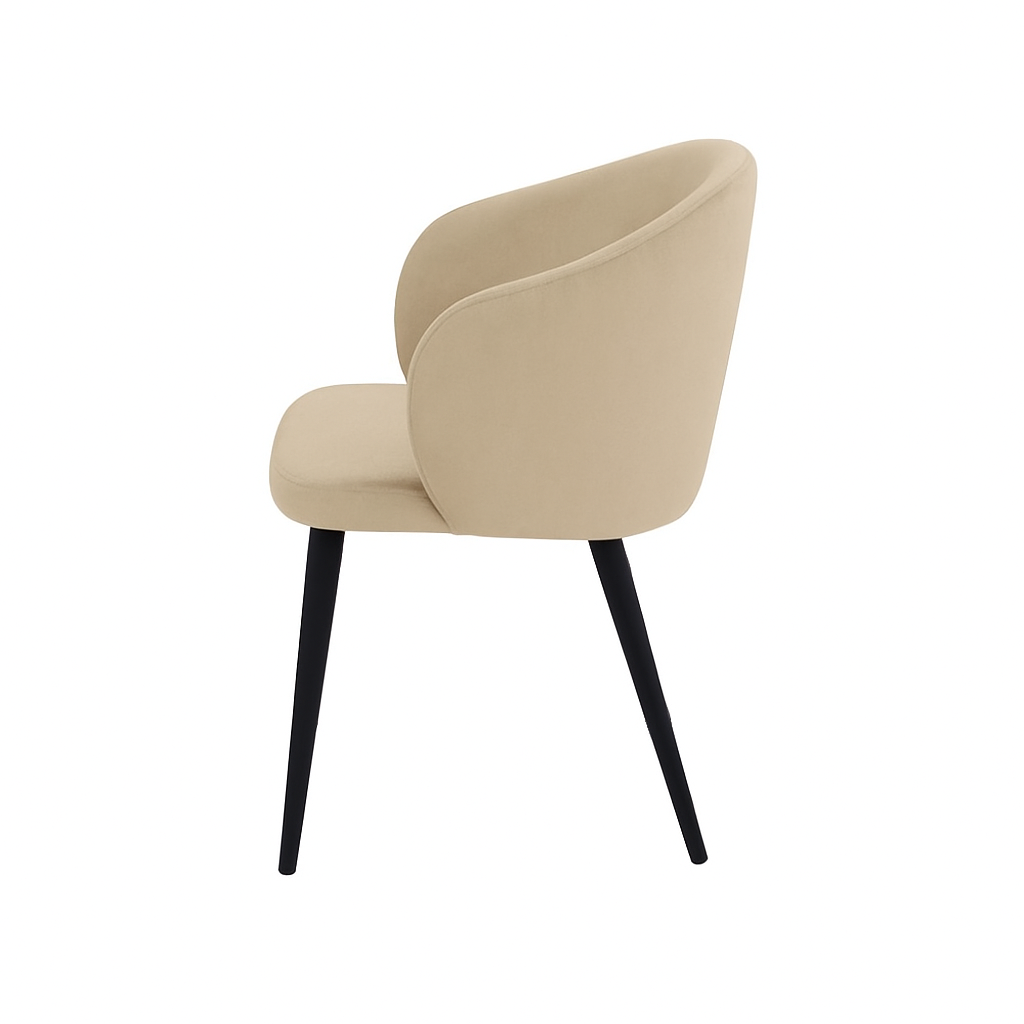 Scaun catifea GALBENA | model CAPRISO