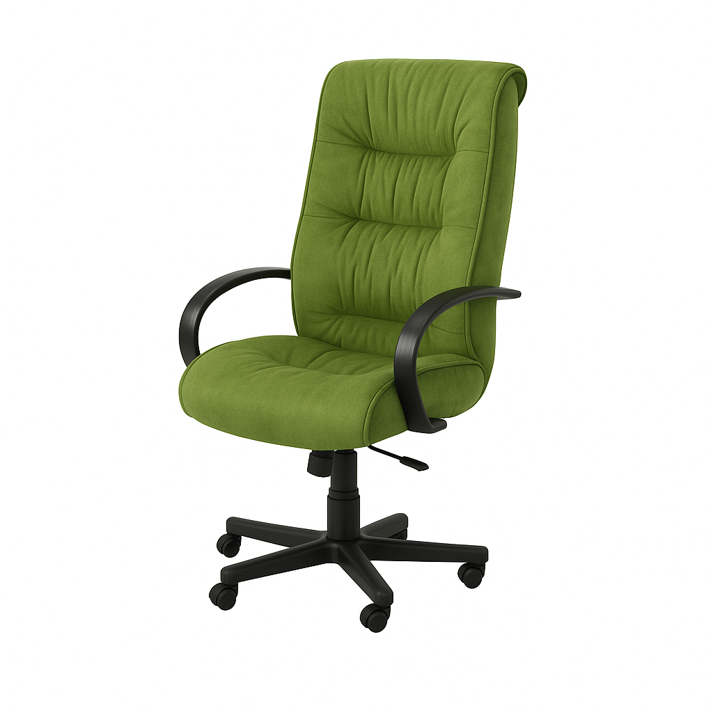 Scaun birou ergonomic catifea VERDE | model BIG STAR P