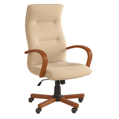 Scaun birou catifea BEJ | model OMEGA P