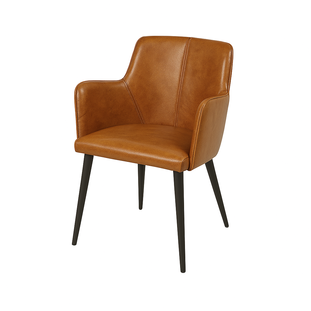 Scaun piele GALBENA | model RESI