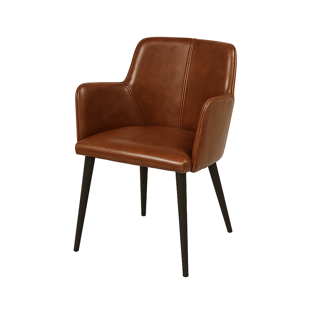Scaun piele GALBENA | model RESI